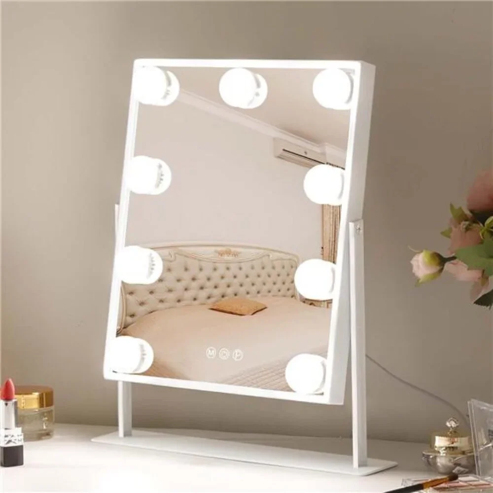 Vanity Mirror with Lights Hollywood Lighted Makeup Mirror with 9 Dimmable Bulbs